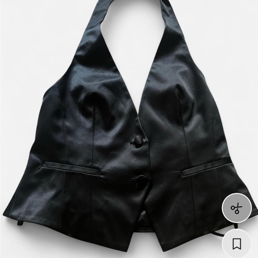 New York & Company Black Crop Top